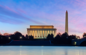 Contact Us, Washington monument at night